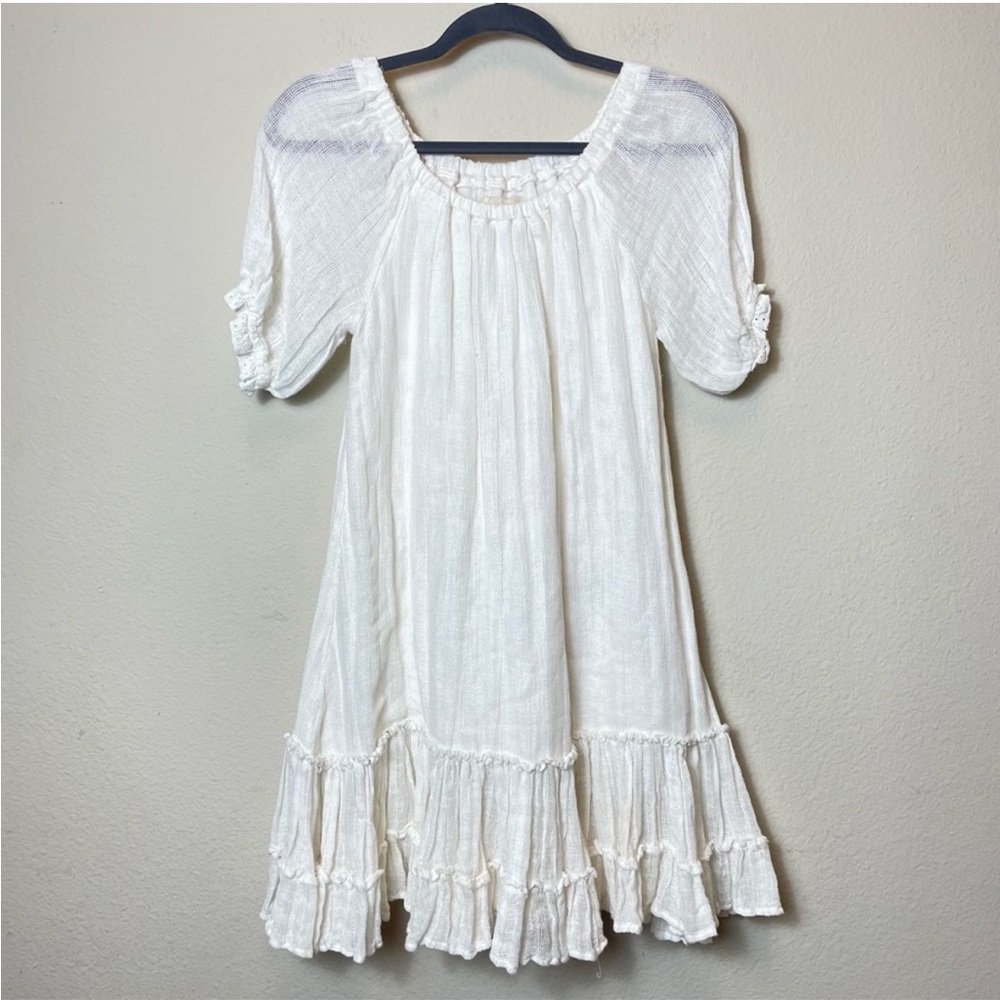 ⭐️⭐️Denim & Supply Ralph Lauren Off white Ruffle Dress Sz S